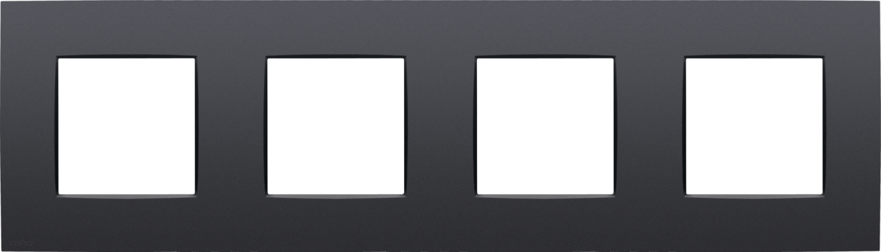 Niko Intense Anthracite Afdekraam 4-voudig HV mat antraciet 133-76400 afbeelding 2